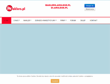Tablet Screenshot of maklers.pl